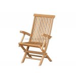 CLASSIC FOLDING ARM CHAIR HIGH BACK