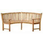 CURVED BENCH WITH ARM