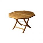 OCTAGONAL FOLDING TABLE 120 CM