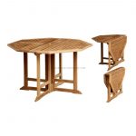OCTAGONAL GATELEG TABLE 120 CM