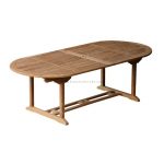 OVAL PEDESTAL TABLE 100X240X75 CM