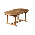 OVAL PEDESTAL TABLE 110X180X75 CM