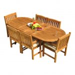 ARM CHAIR + OVAL DOUBLE EXTEND TABLE