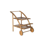 TEAK OUTDOOR NOMY BAR TROLLY
