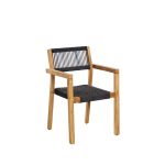 TEAK GARDEN ACADEMY STACKING ROPE CHAIR