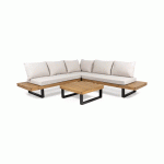TEAK GARDEN PERSON PATIO DEEP SEATING SET