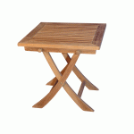 TEAK OUTDOOR PATIO FLIPTOP SIDE TABLE