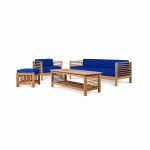 Teak Outdoor Deep Seating Patio Sofa