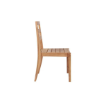 TEAK OUTDOOR FAYED DINING CHAIR