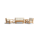 OUTDOOR TEAK PATIO ADAGIO DEEP SEATING SET