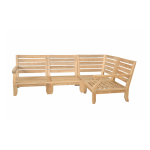 OUTDOOR TEAK PATIO GATSBY DEEP SEATING SET - Image 2