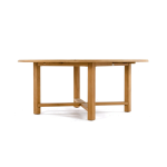TEAK OUTDOOR ROUND XLEGS FIXED TABLE - Image 2