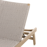 TEAK OUTDOOR DORITHY PATIO CHAISE LOUNGER - Image 2