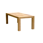 TEAK OUTDOOR RECTA ALRESWORD DINING TABLE