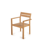 TEAK OUTDOOR ELLI STACKING PATIO CHAIRS