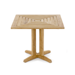 TEAK OUTDOOR SPIDER SQUARE GATELEG FIXED TABLE