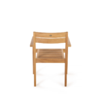 TEAK OUTDOOR ELLI STACKING PATIO CHAIRS - Image 3