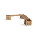TEAK PATIO KLOTLIDE OUTDOOR BENCH