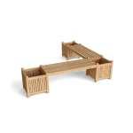 TEAK PATIO KLOTLIDE OUTDOOR BENCH