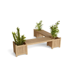 TEAK PATIO KLOTLIDE OUTDOOR BENCH
