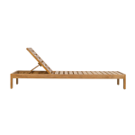 TEAK OUTDOOR CHINOAN CHAISE LOUNGER