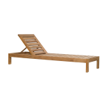 TEAK OUTDOOR CHINOAN CHAISE LOUNGER