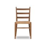 TEAK OUTDOOR LADDER BACK DINING CHAIR