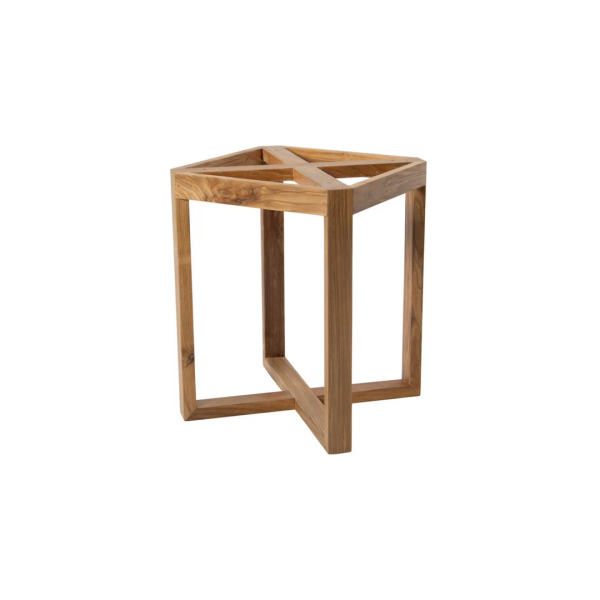 TEAK VENICE ROUND TABLE X LEGS 150 CM