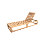 TEAK OUTDOOR MIAMI CHAISE SUN LOUNGER