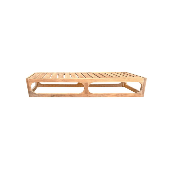 TEAK OUTDOOR MIAMI CHAISE SUN LOUNGER