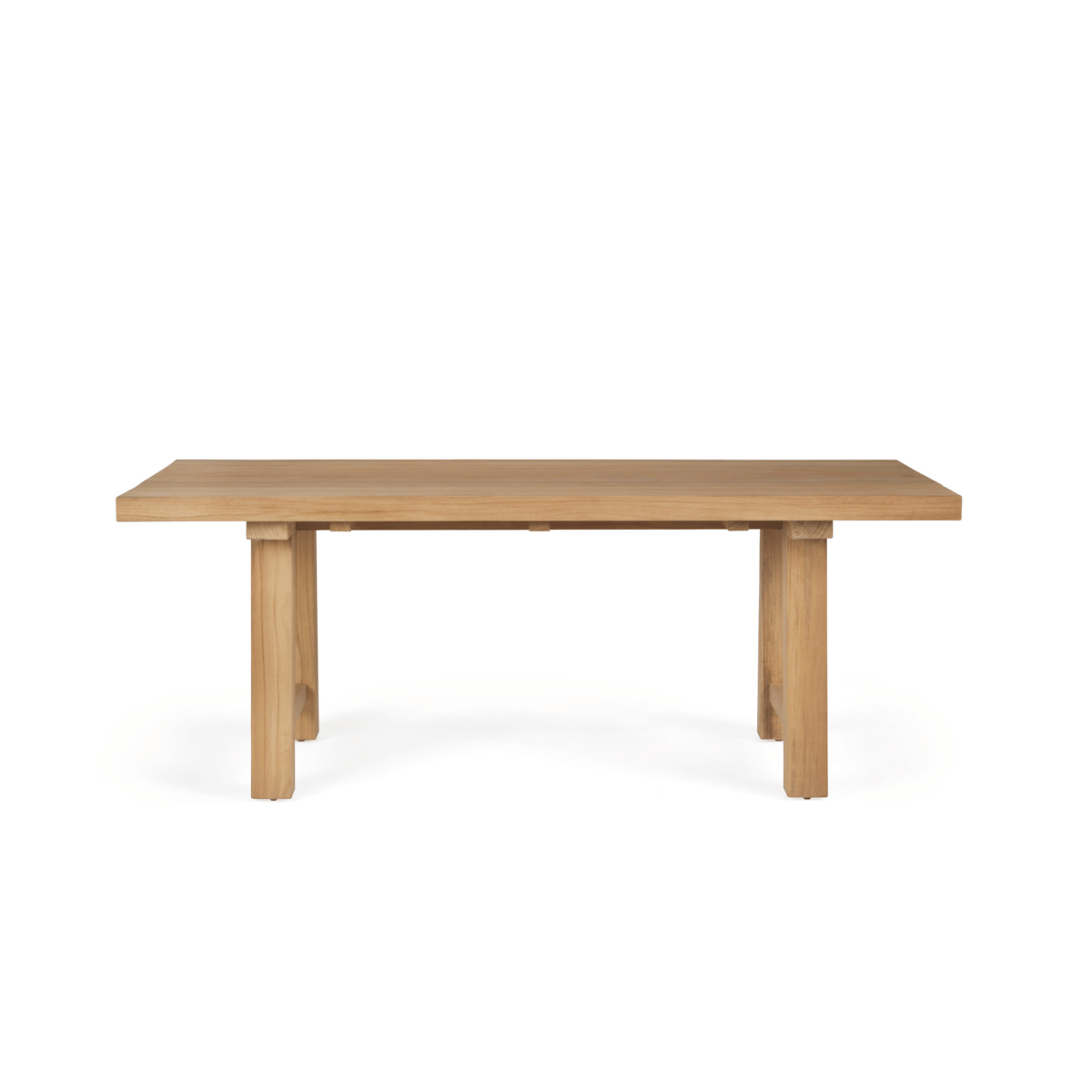 TEAK OUTDOOR CROOSTECK DINING TABLE