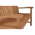 TEAK OUTDOOR NEW WAVE BENCH