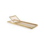 TEAK LOW OUTDOOR CHAISE SUNLOUNGER