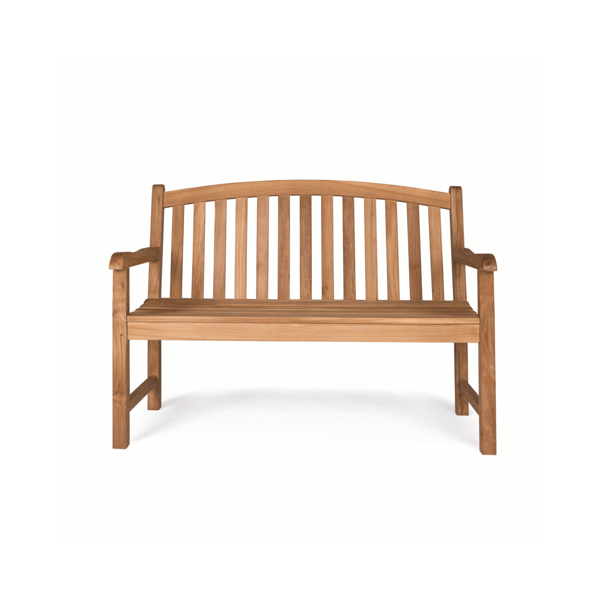 TEAK OUTDOOR NEW BOWBACK BENCH
