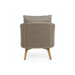 TEAK OUTDOOR TARTORA ROPE LOUNGE CHAIRS