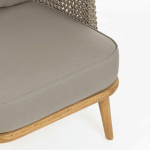 TEAK OUTDOOR TARTORA ROPE LOUNGE CHAIRS