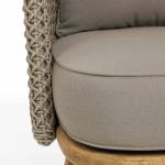 TEAK OUTDOOR TARTORA ROPE LOUNGE CHAIRS