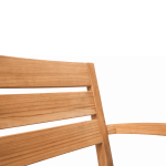 TEAK OUTDOOR HORIZZON STACKING CHAIR - Image 3