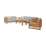 TEAK OUTDOOR SET MAHTANN DEEP SEATING