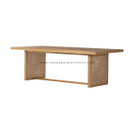TEAK OUTDOOR ANSORR FIXED DINING TABLE
