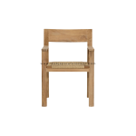 TEAK OUTDOOR MARIGAL FIXED DINING CHAIRS