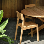 TEAK OUTDOOR ETHSON ROUND DINING TABLE - Image 4