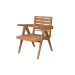 TEAK OUTDOOR PIERRE PATIO LOUNGE CHAIRS