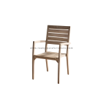 TEAK OUTDOOR VIESTA NEW STACKING CHAIR