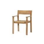 TEAK OUTDOOR MARIGAL FIXED DINING CHAIRS