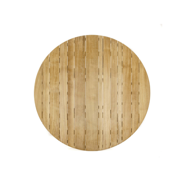 TEAK OUTDOOR SARF ROUND FIXED TABLE