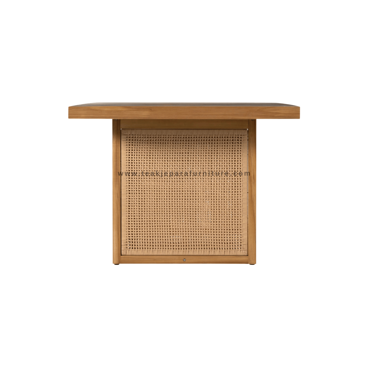 TEAK OUTDOOR ANSORR FIXED DINING TABLE