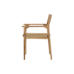 TEAK OUTDOOR MARIGAL FIXED DINING CHAIRS