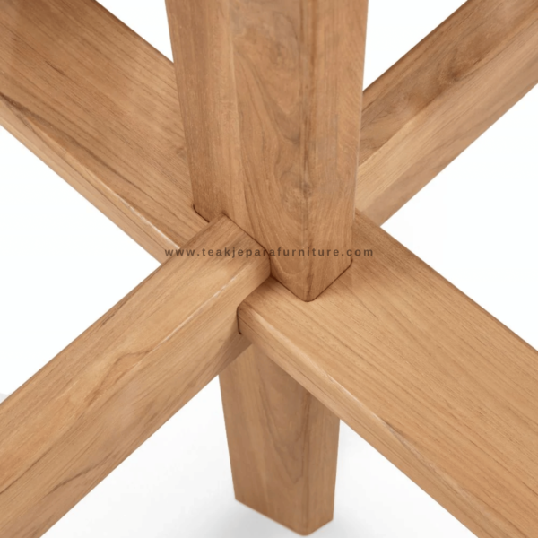 TEAK OUTDOOR ETHSON ROUND DINING TABLE