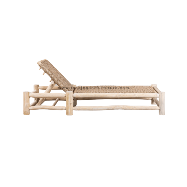 TEAK OUTDOOR BINTIENA TWIST SUN LOUNGER